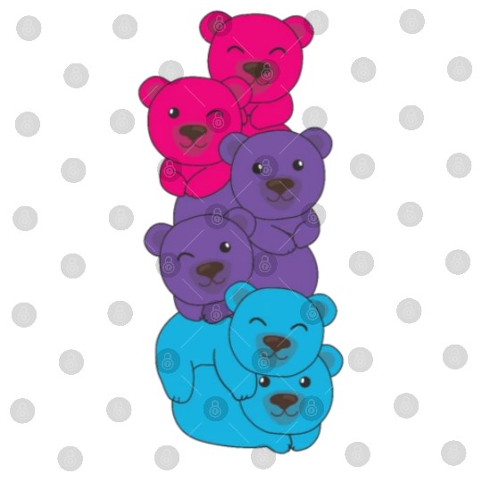 Androgynous Flag Pride Lgbtq Cute Bear Digital Files