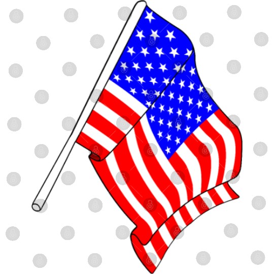 Flag of USA, stars and stripes Digital Files
