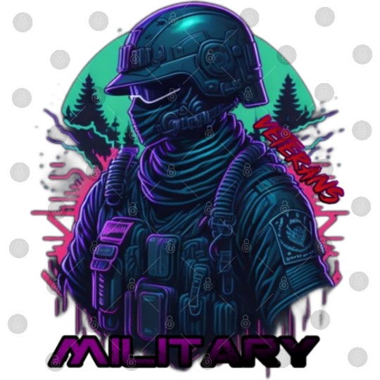 A neon Veterans Day vector Digital Files