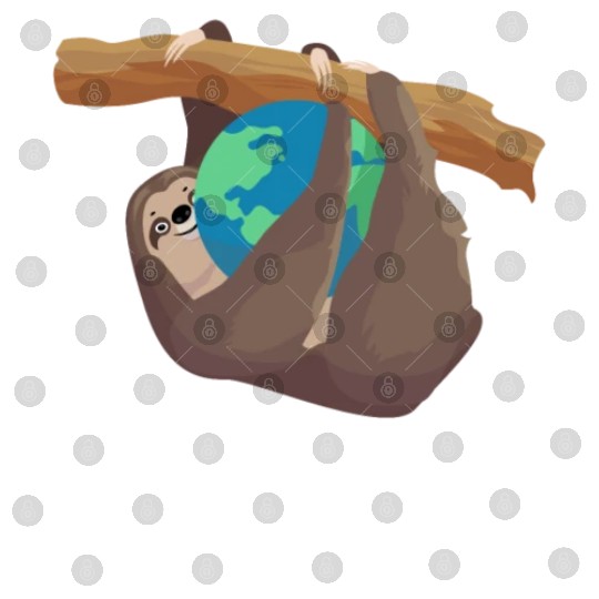 Forest Sloth Animal Embrace Mother Earth Day Digital Files