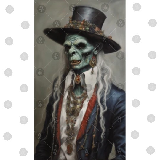 Gypsi indian zombie vampire painting Digital Files