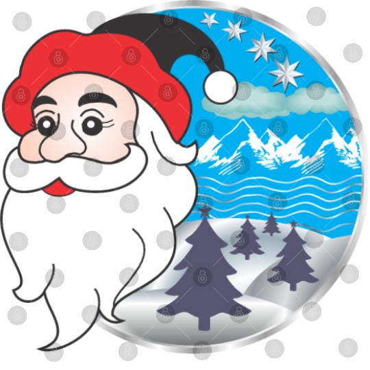 Santa claus logo Digital Files