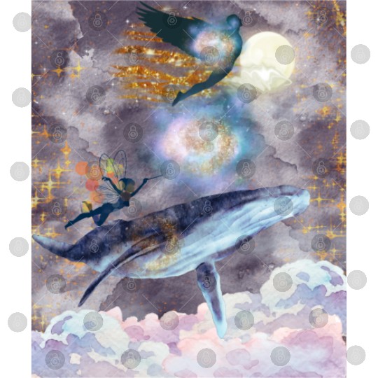 Whale's Celestial Journey Digital Files