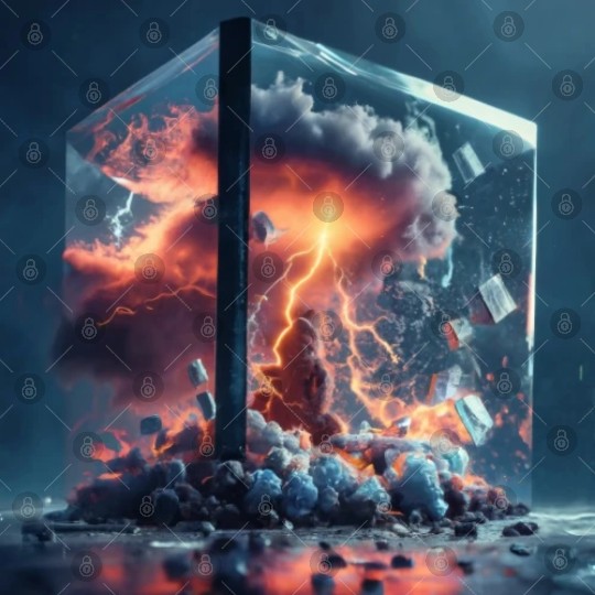 Thunderstorm in a glass box Digital Files