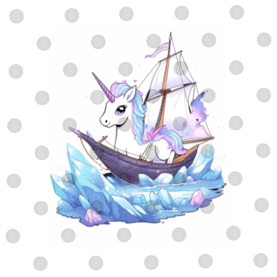 Ice Sailing Unicorn Ice Sailor Ice Boating Digital Files