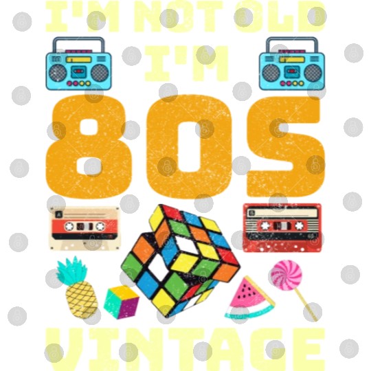 80s Vintage Vibes - Retro Design with Neon Colors Digital Files