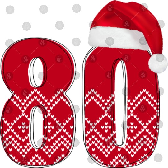 80th Birthday - Congratulations Number Eighty! Digital Files