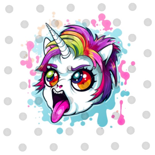 Scolding Unicorn Complaining Mood Digital Files