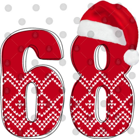 68 Happy Christmas Gifts - Number Sixty Eight Digital Files