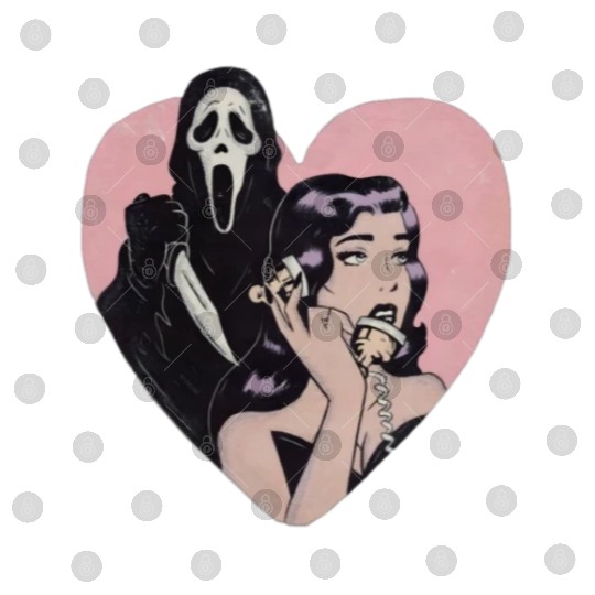 ghostface phone call love heart Digital Files