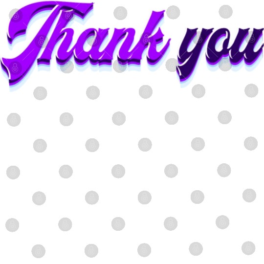 Typography Thank you Digital Files