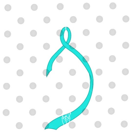 Warrior Bow Warrior Teal Ribbon Ovarian Cancer Digital Files