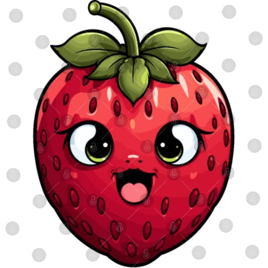 Cute Funny Strawberry Summer Kawaii Gift Digital Files