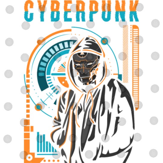 Cyborg Android Synthwave Scifi Digital Files