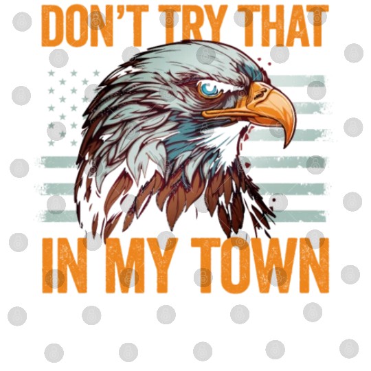 Try That In A Small Town American Flag Eagle Digital Files