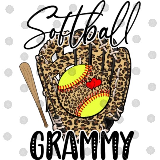 Softball Grammy Leopard Game Day Softball Lover Digital Files