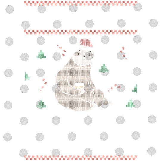 Sloth Christmas Vibes Ugly Sweater Digital Files