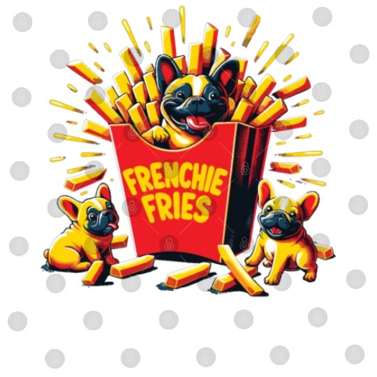 Frenchie Fries - Cute French Bulldog Fries Digital Files