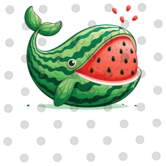 Melon Whale Funny Animal Made Of Vegetables Digital Files