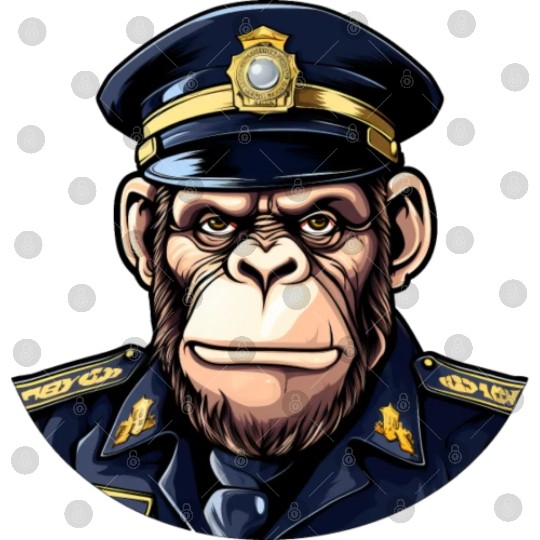 Chimpanzee policeman Digital Files