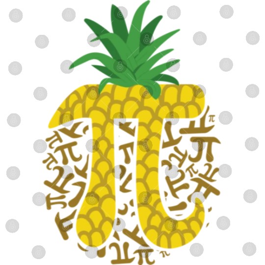 Pineapple Pi Math Symbol 3.14 Math Lovers Teacher Digital Files