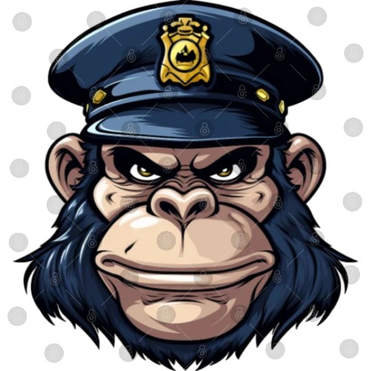 Monkey policeman Digital Files