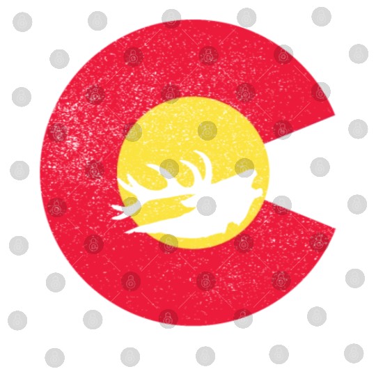 Colorado Flag Logo Elk Hunting Digital Files
