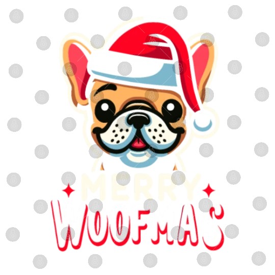 Xmas Dog Merry Woofmas Christmas French Bulldog Digital Files