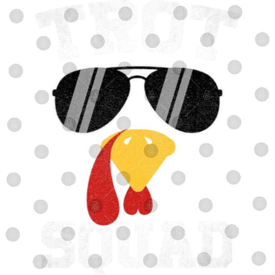 Running Turkey Sunglasses Trot Squad Thanksgiving Digital Files