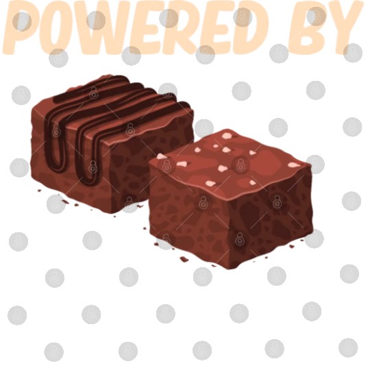 Powered By Brownies Lover Fudge Cookie Digital Files