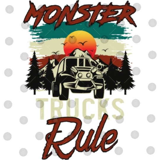 Monster Trucks And Mountain Adventures Digital Files
