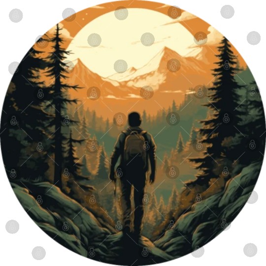 Forest nature trekking adventure Digital Files