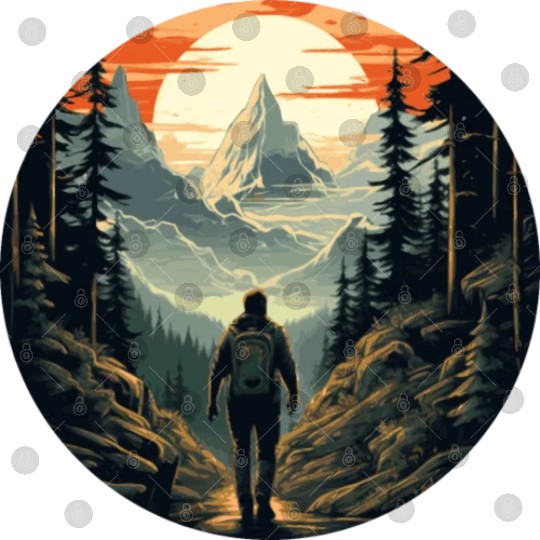 Forest nature trekking adventure Digital Files