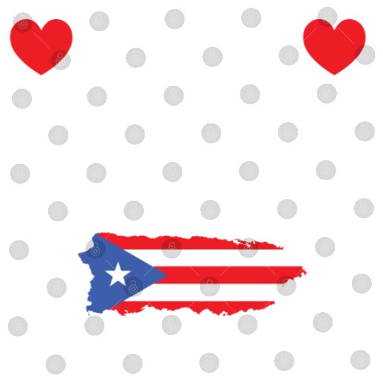 I Love Puerto Rico pride heart Digital Files