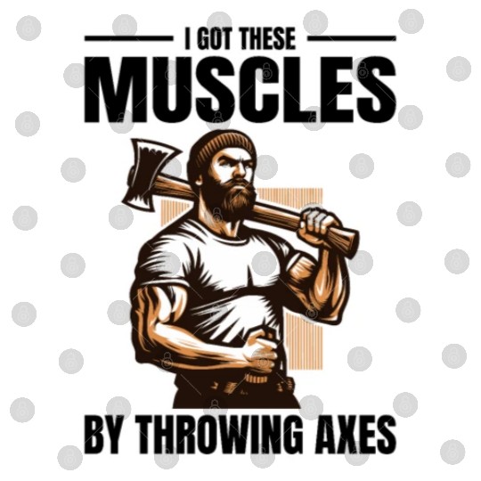 Muscle-Forged Mastery: Lumberjack's Axe Throwing Digital Files