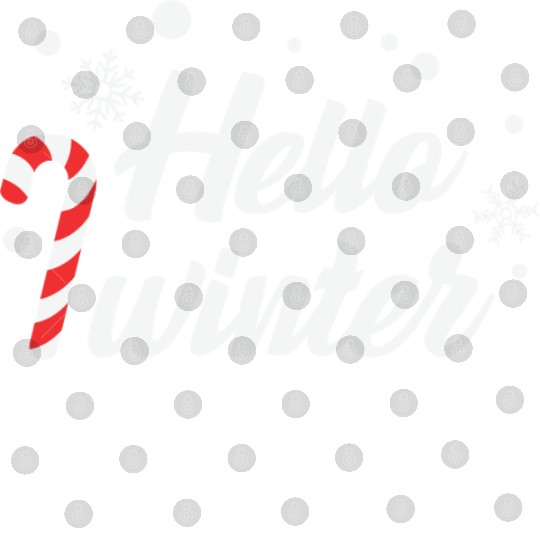Hello Winter Christmas Candy Canes Digital Files