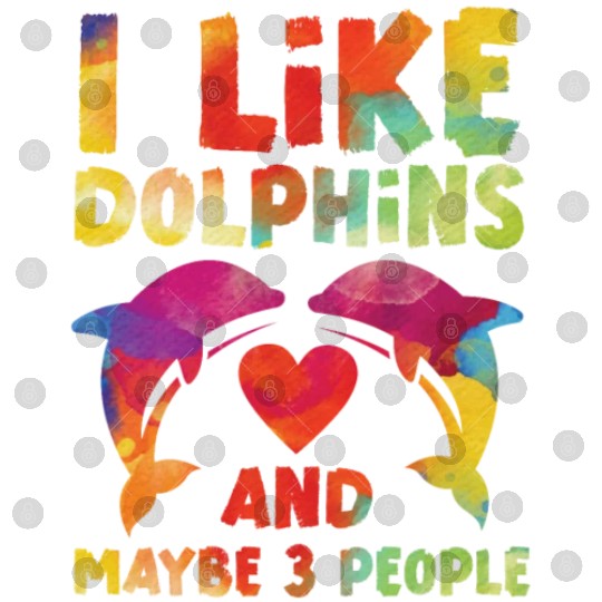 Dolphin Watercolor I Like Dolphins Digital Files