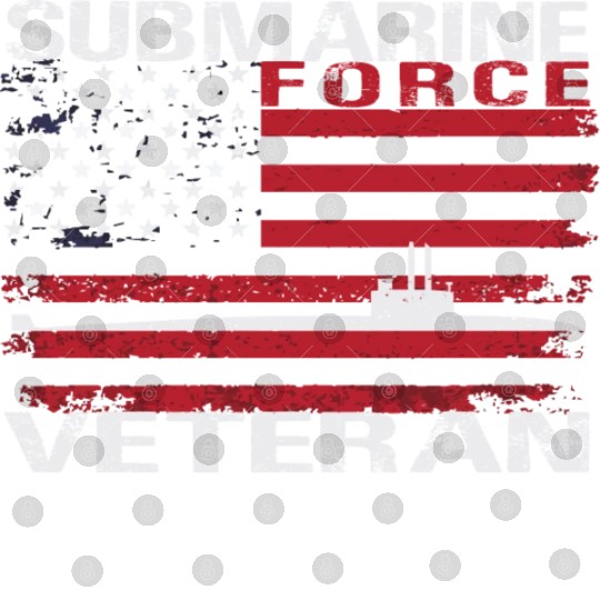Submarine Force Veteran Usa Flag White Stars Digital Files