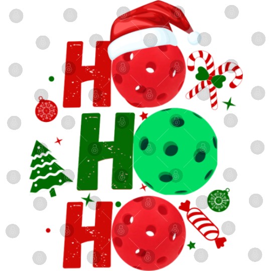 Pickleball Ho Ho Ho Holiday Merry Christmas Digital Files