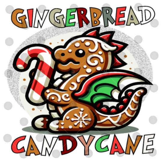 Gingerbread & Candy Cane - A Gingerbread Dragon Digital Files