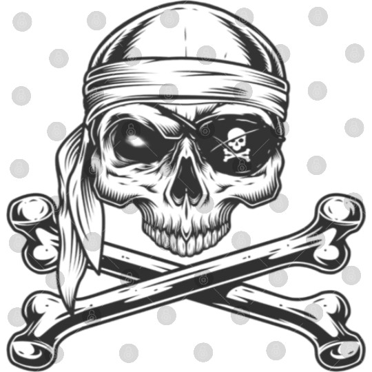 Pirate Skull Digital Files