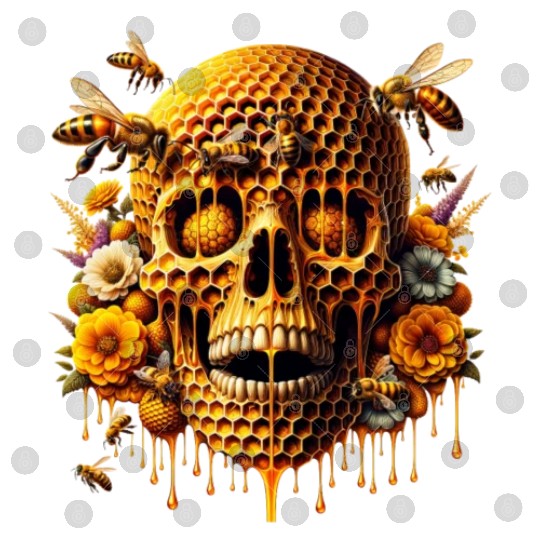Sweet Life Skull Digital Files Honeycomb Haven Bumblebee
