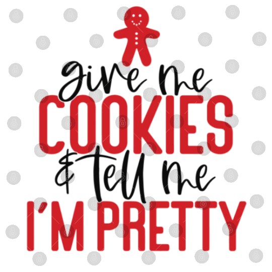 Gingerbread Man Gift Phrase Digital Files