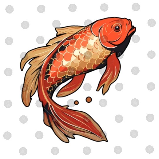 Koi Fish Japanese Carp Pond Digital Files