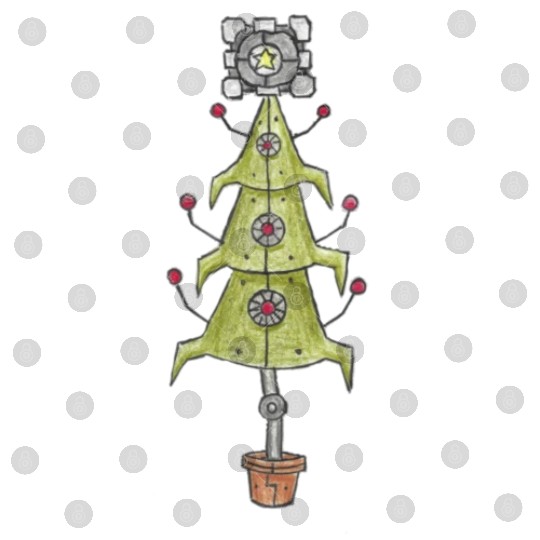Sci-Fi Alien Robot Christmas Tree Digital Files