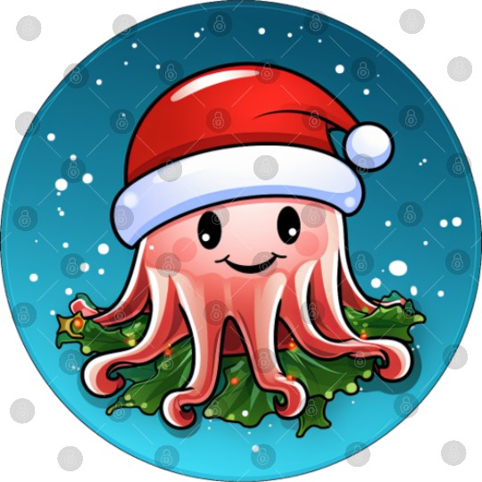 Jellyfish Christmas Digital Files
