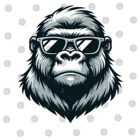 Gorilla With Sunglasses Digital Files