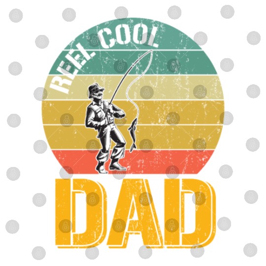 Mens Reel Cool Dad Digital Files Funny Fisherman Christmas