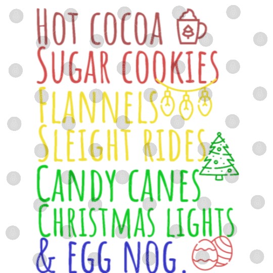 Hot cocoa sugar cookies Christmas lights Digital Files