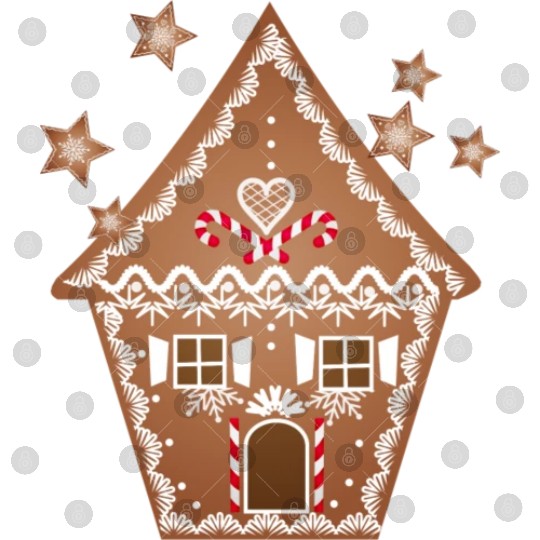 Cookies and gingerbread house for Christmas Digital Files